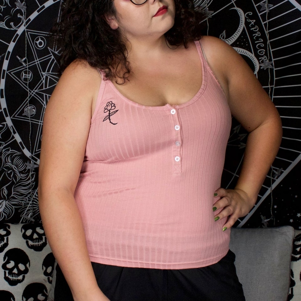 Black Thorn Henley Tank